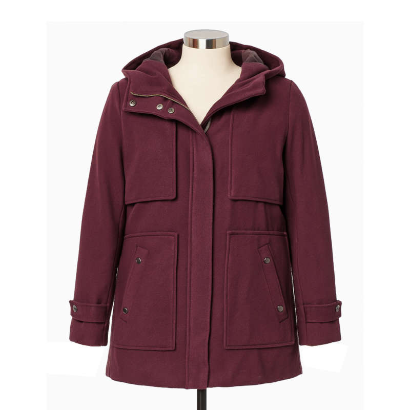 (M/L) S.Oliver Women Maroon Coat