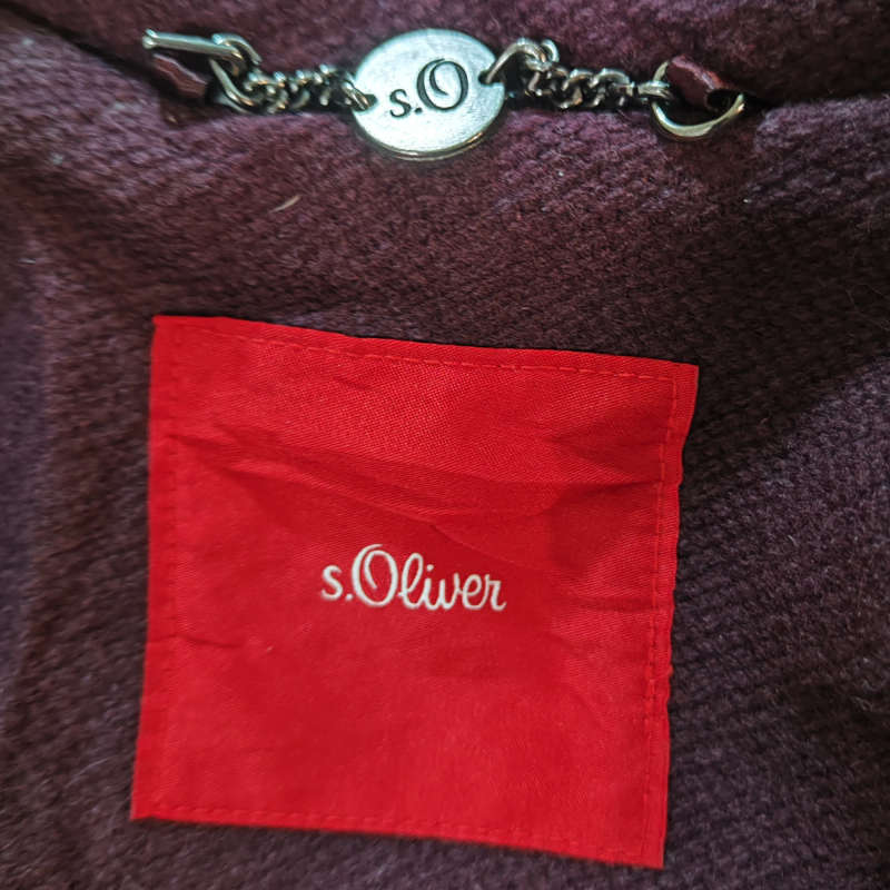 (M/L) S.Oliver Women Maroon Coat