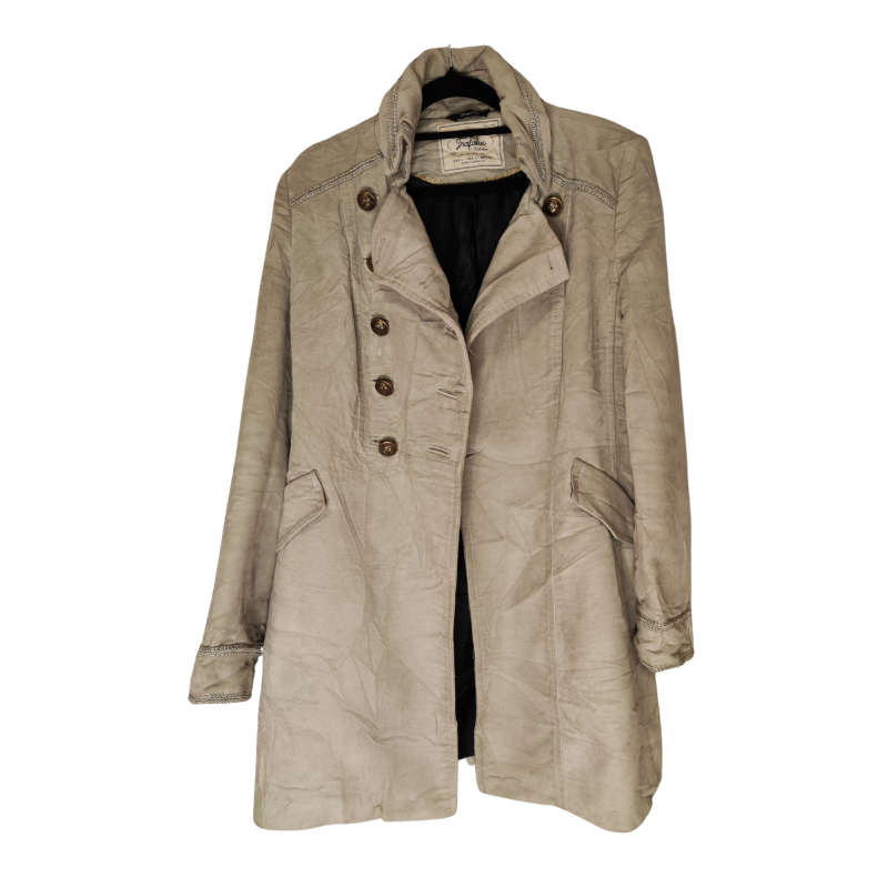 38 (M/L) Zara Women Greyish/Green Coat 