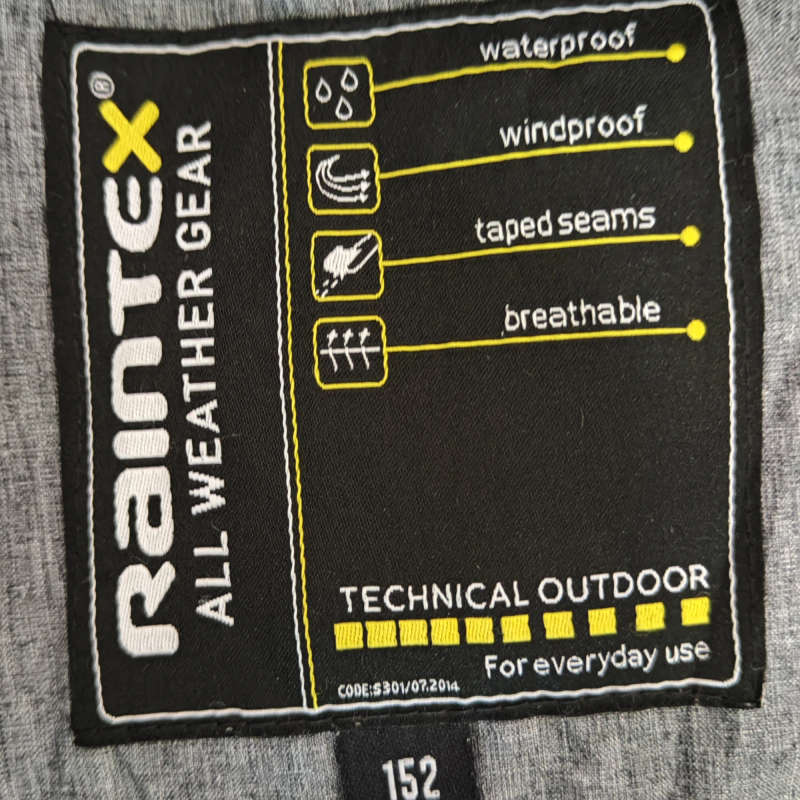 12y Raintex All Weather Gear Jacket