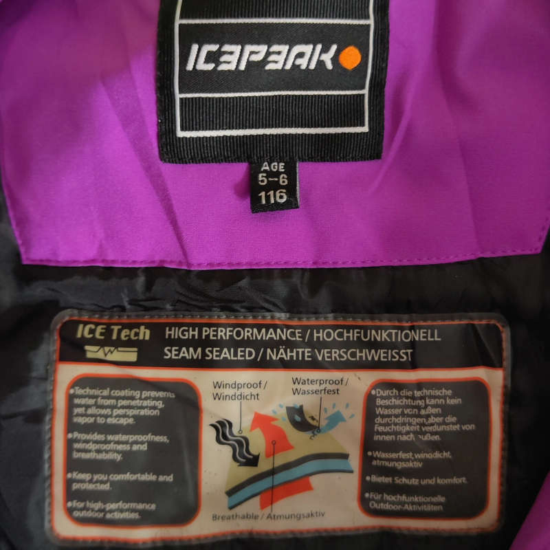 5/6y Icepeak Girls Winer Jacket