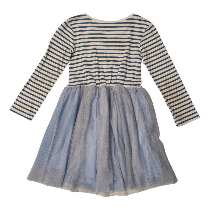 4-5y Elsa Princess Dress Light Blue Long-Sleeve 