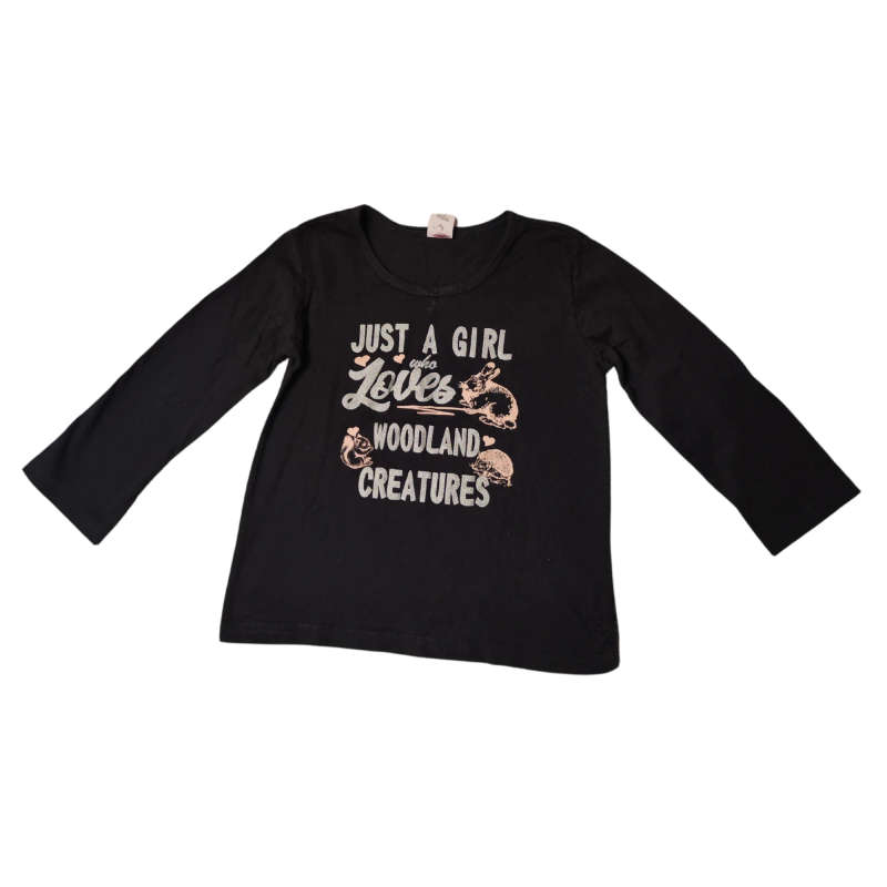 5-6y Just a girl Long-Sleeve Shirt