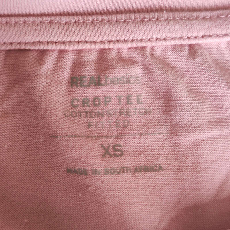 XS Crop Tees Real Basics Shirt - T-Shirts
