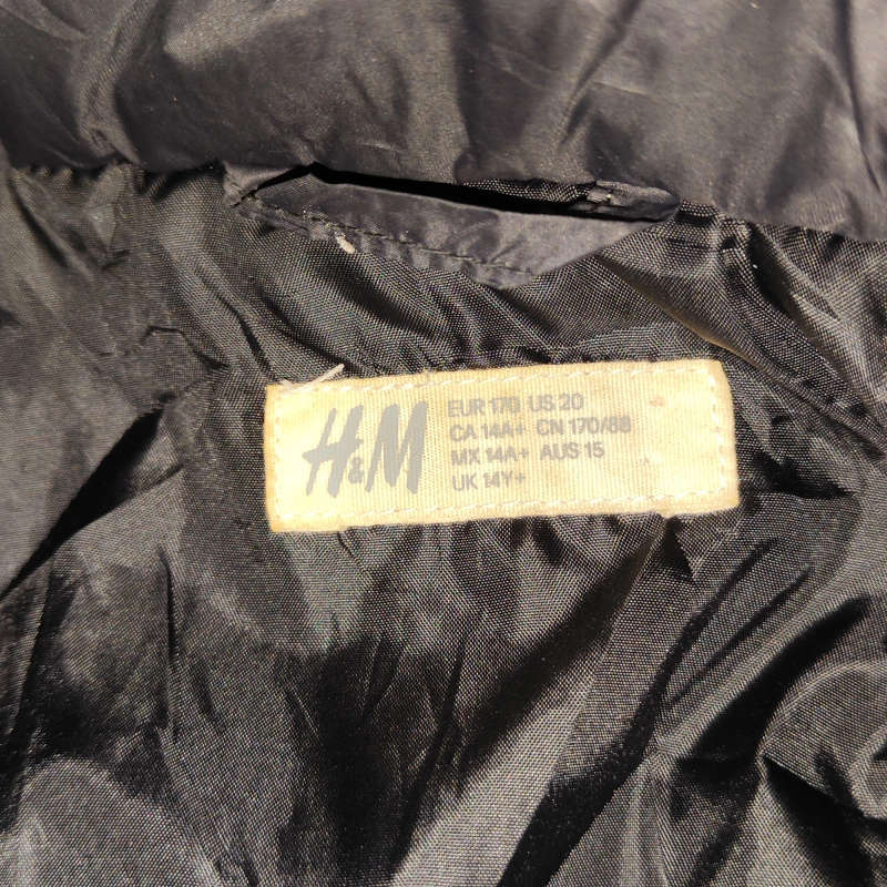 14y H&M Black Winter Jacket