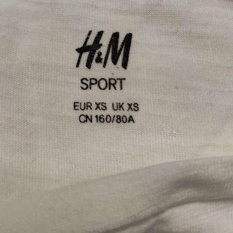 XS H&M Sport Top White - Tops