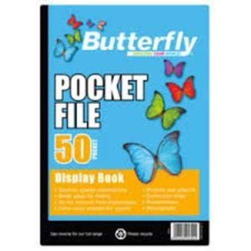 BUTTERFLY A4 Pocket File - 50 Pocket