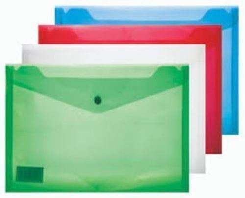 A4 Plastic Carry Folder -Red