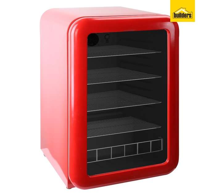 Snomaster Retro Under Counter Beverage Cooler Red 100L SM-200R