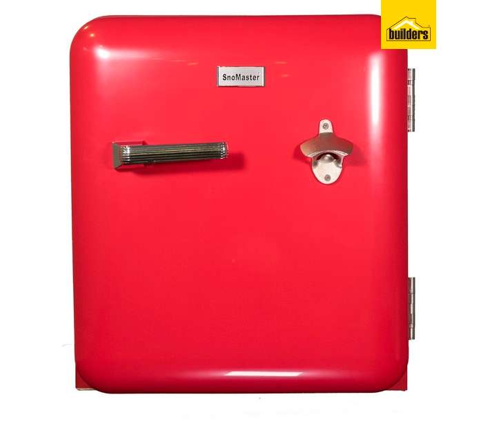 Snomaster Mini Retro Table Top Fridge Red 50L BC1-R