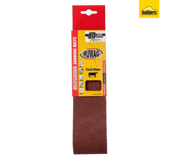 Ruwag P60 Sanding Belts (75 x 610mm)