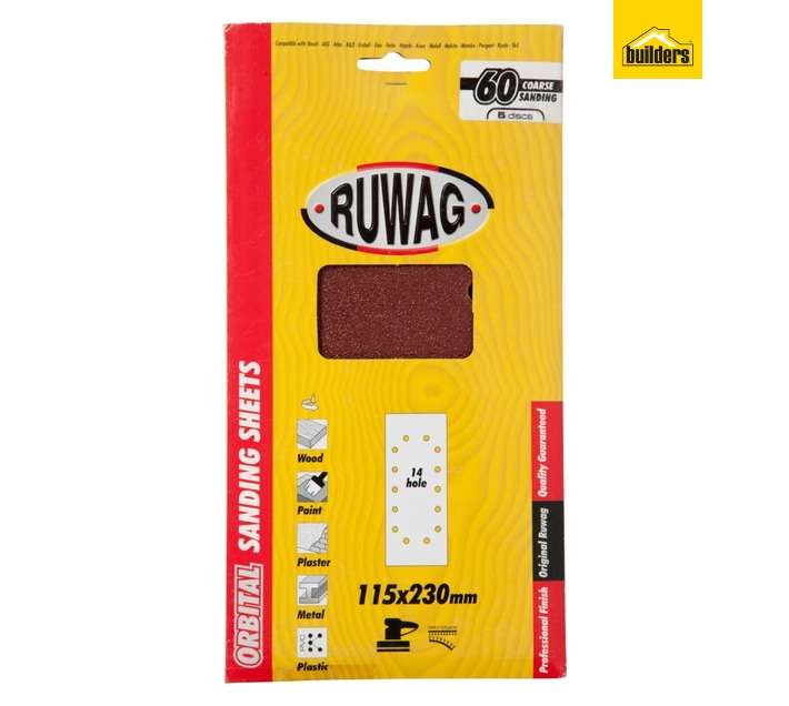 Ruwag P60 Orbital Velcro Sheet (115 x 230mm)