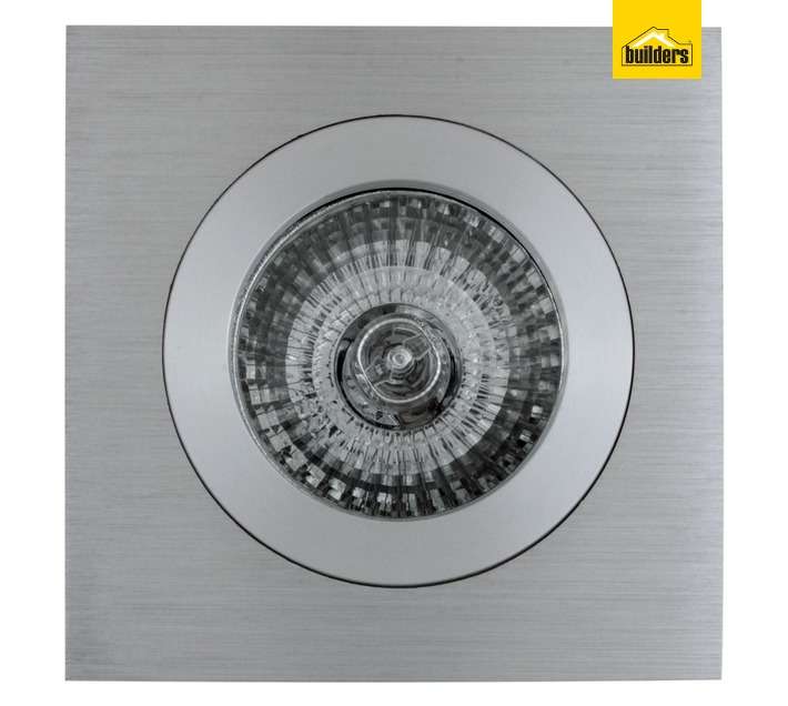 Eurolux D70 Square Downlight - Brushed Aluminium