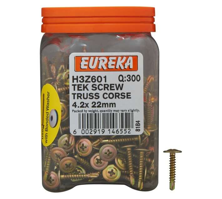 Eureka H3Z601 4.2 x 22mm Tek Screw (300 Pack)