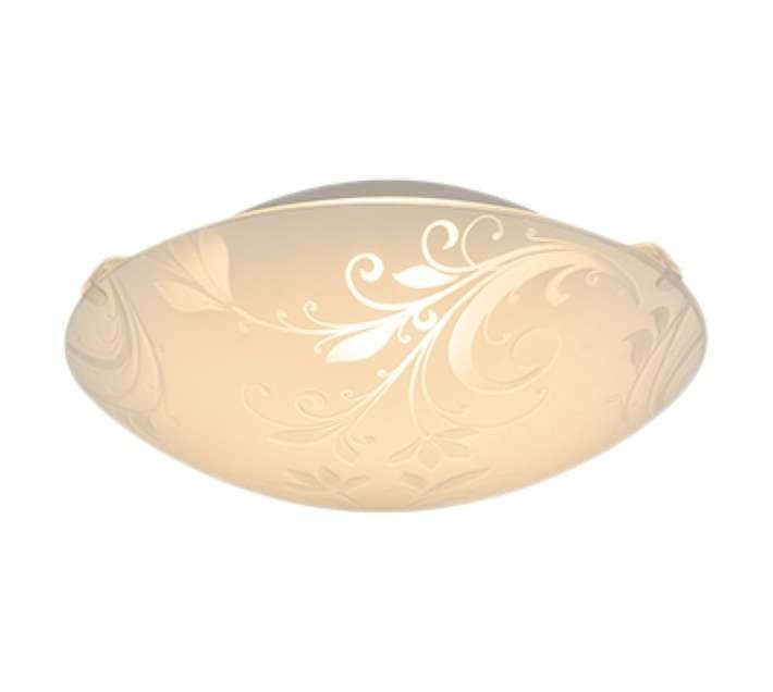 Eurolux Floral Pattern Ceiling Light - White