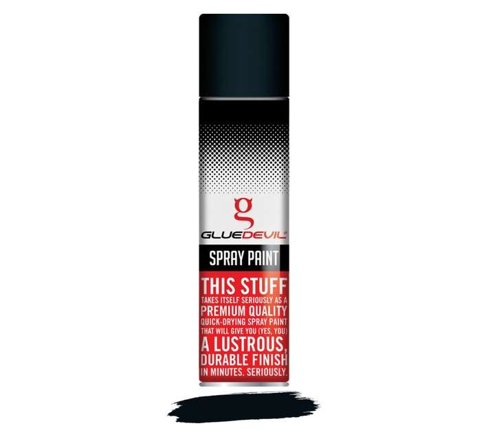 Glue Devil Spray Paint - Matt Black (300ml)