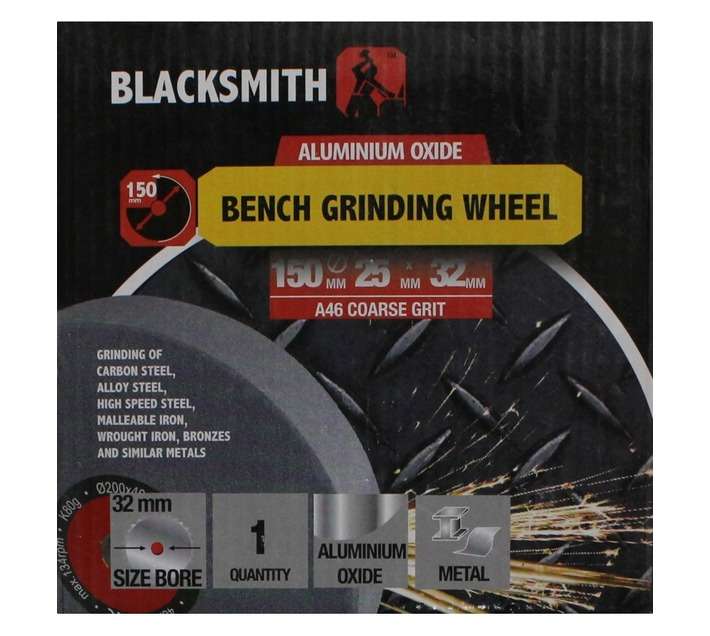 Blacksmith A46 Bench Grinding Wheel (150 x 25 x 31mm)