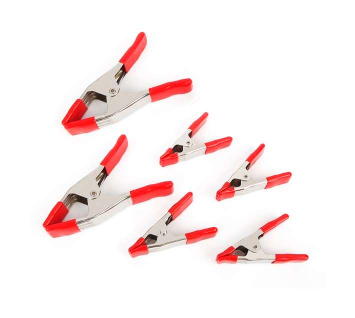 Mastercraft 6 x Metal Spring Clamps