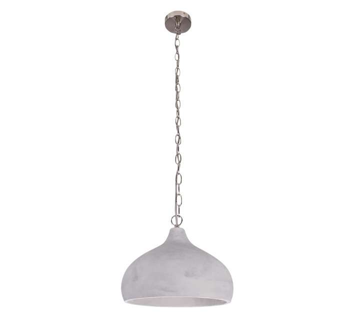 Bright Star Lighting 1 Light Cement Pendant - Grey (60W)