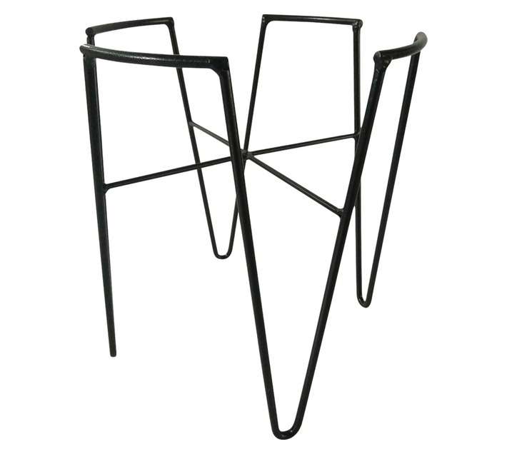 First Dutch Brands Isla Medium Plant Stand - Black (220 x 190mm)