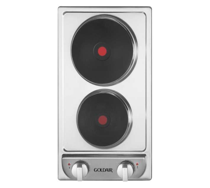 Goldair 2 Plate Electric Hob Silver GEH-200S