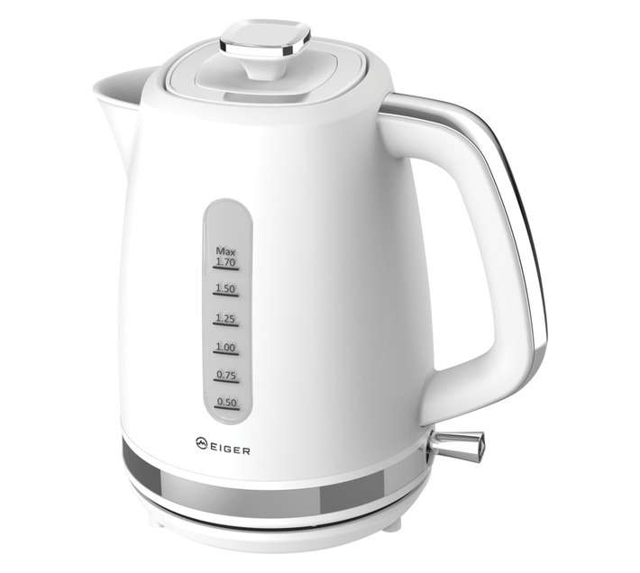 Eiger EG-SKP01W Romana Kettle 1.7L - White/Silver