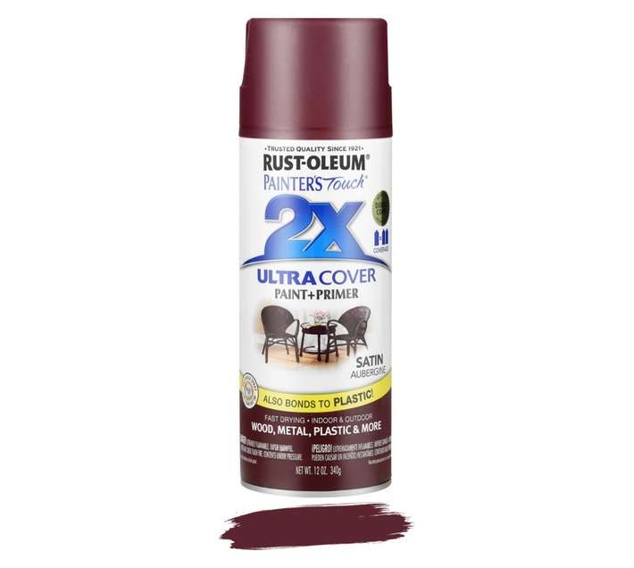 Rust-Oleum Spray Paint Touch 2X Ultra Cover - Satin Aubergine (340g)