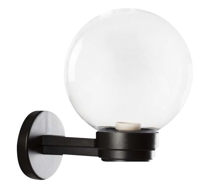 Eurolux Bowl Fitting Clear Wall Mount Outdoor Light