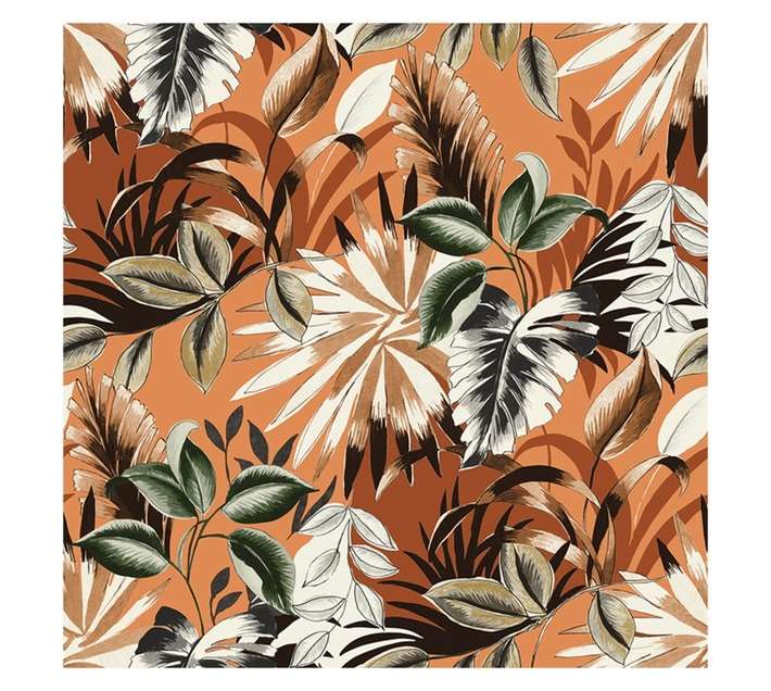 Fired Earth Wild Floral Wallpaper - Peach (10m x 530mm)