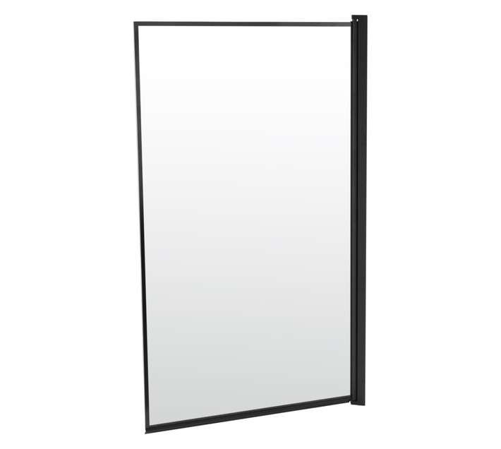 Macneil Rosa Shower and Bath Screen - Black (800 x 1400mm)