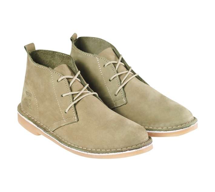 Bata Ladies Nubuck Safari Shoe - Olive (Size 3)