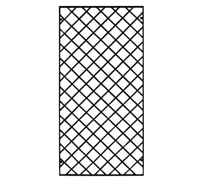 Fusion Home Rect Trellis - Black (1000 x 2000mm)