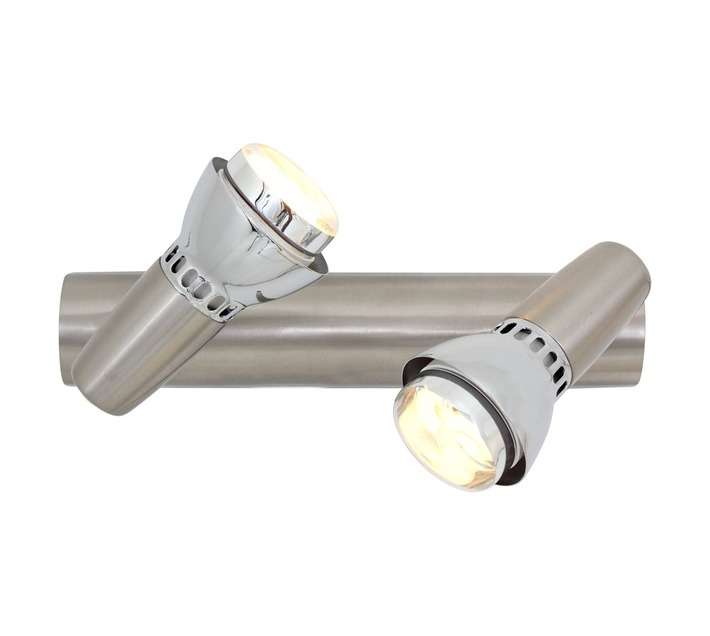 Eurolux Zap 2 Light Spotlight - Satin Chrome (40W)