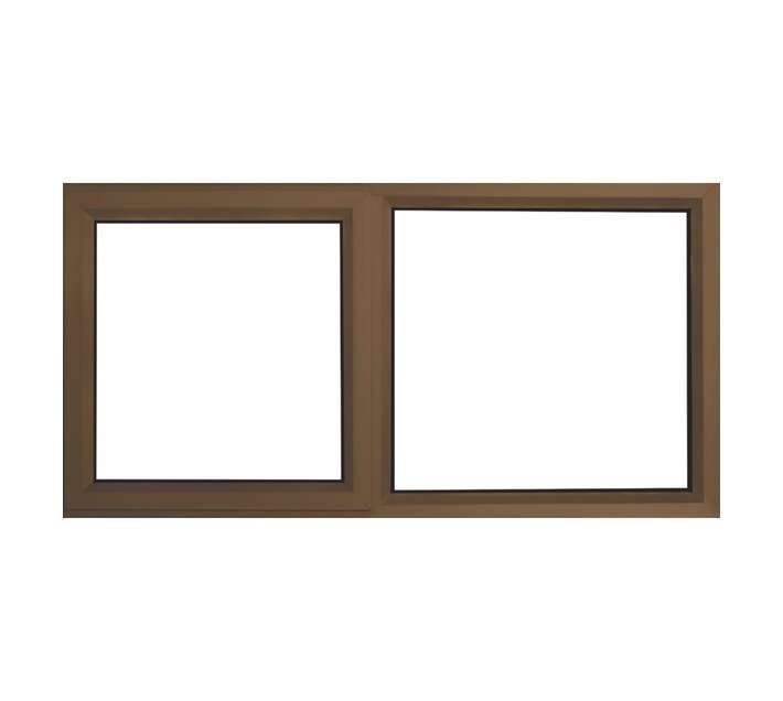 Kenzo KPT126RS 28mm RH LH Fix Aluminium Window - Silver (1200 x 600mm)