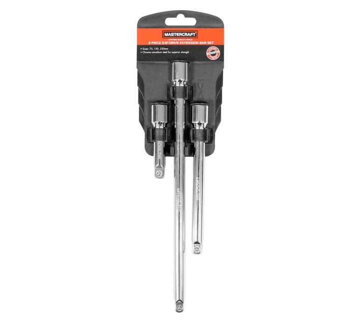 Mastercraft 3/8" Drive Extension Bar Set (3 piece)