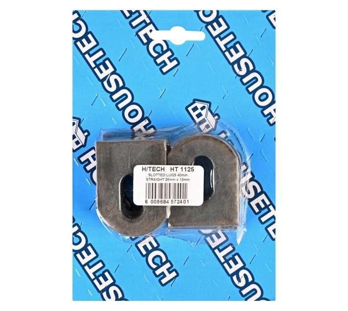 Housetech Straight Slotted Lugs - Grey (40 x 26 x 13mm)