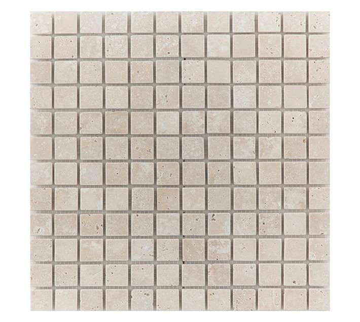 Artmar Natural Stone Mosaic Tumbled Light Tile (23 x 23mm)
