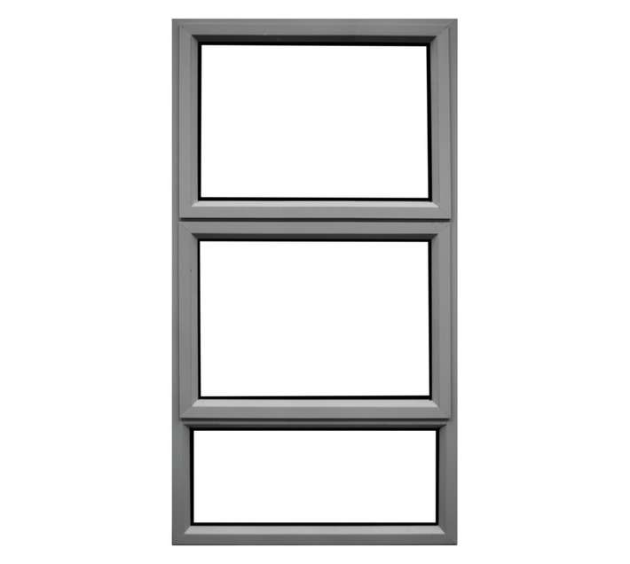 Alglasico Top Hung Aluminium Window 2 Vents - Natural (900 x 1500mm)