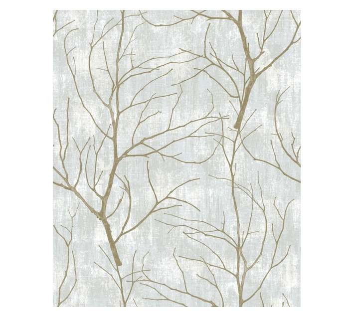 Fired Earth Branches Wallpaper - Cream/Dark (10m x 530mm)