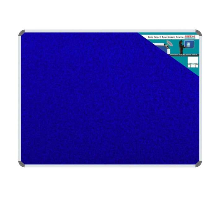 Parrot Products BD0720D Aluminium Frame Information Board - Royal Blue (600 x 450mm)