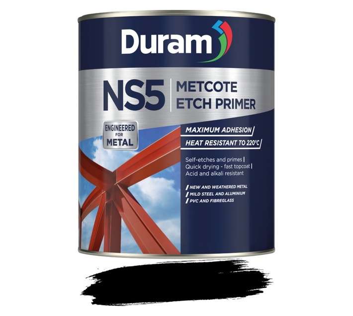 Duram NS5 Metcote Etch Primer - Black (500ml)