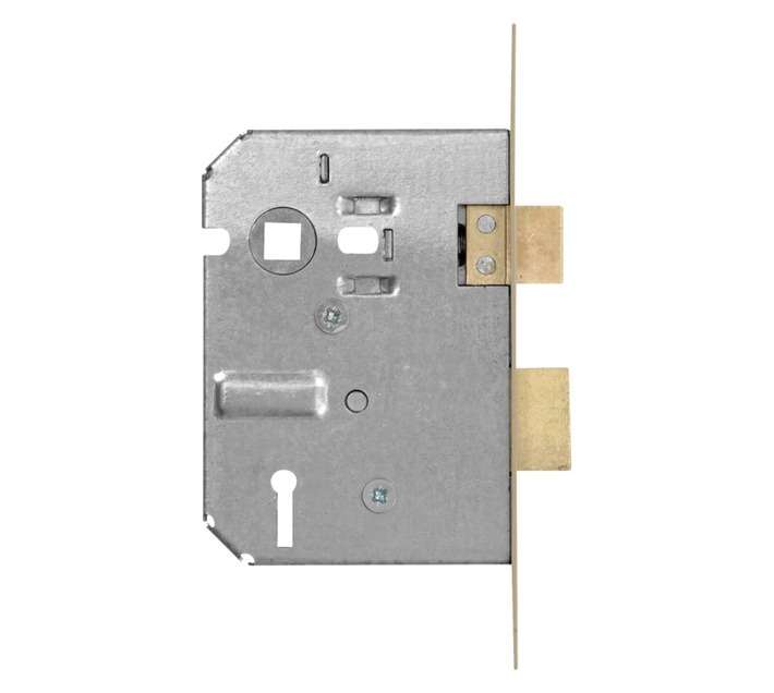 Upright 2 Lever Lock (Brass Plated)