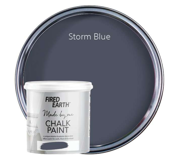 Fired Earth Chalk Furniture and Wall Paint - Storm Blue (1L)