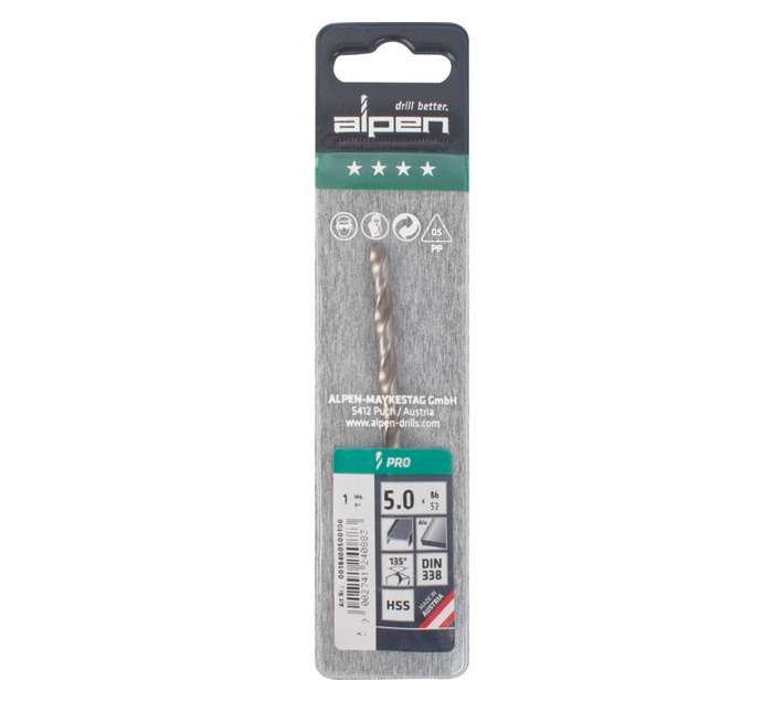 Alpen HSS Pro Split Point Jobber Drill Bit (86 x 5mm)