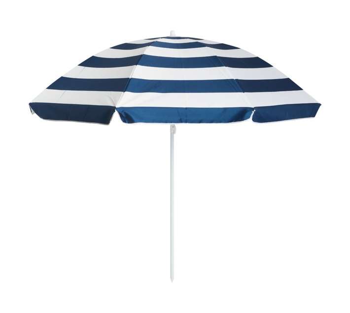 Republic Umbrella Stripe Beach Unbrella - Navy/White (2000mm)
