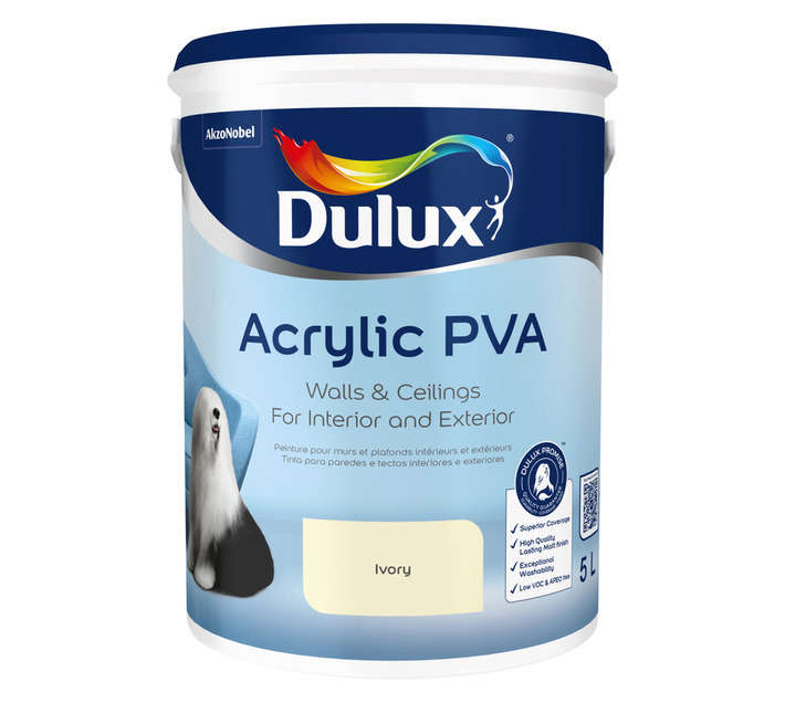 Dulux Acrylic PVA - Ivory (5L)