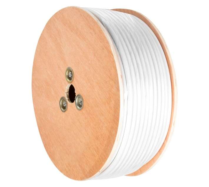 Ellies Electronics RG6U Coax Cable - White (Per Meter)