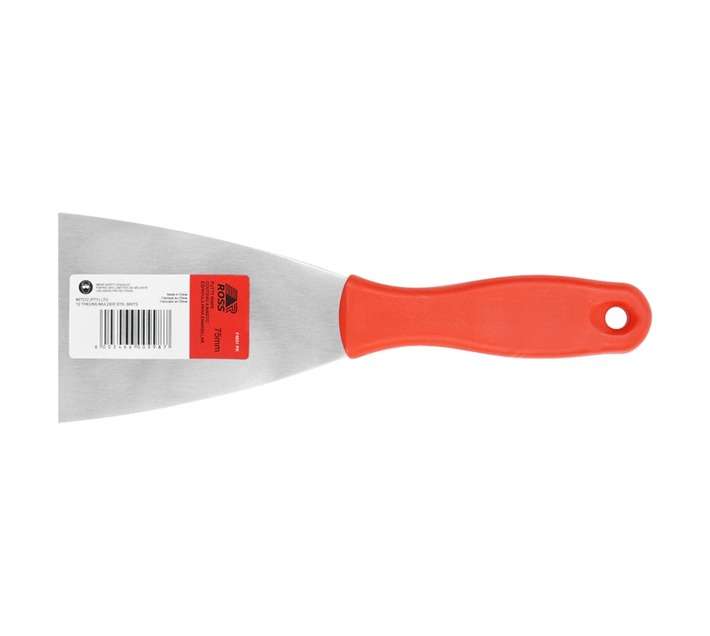 Ross F4054 PK Putty Knife - Red/Silver (75mm)