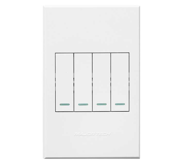 Veti 3 Series 4 Lever 2 Way Switch - White (100 x 50mm)