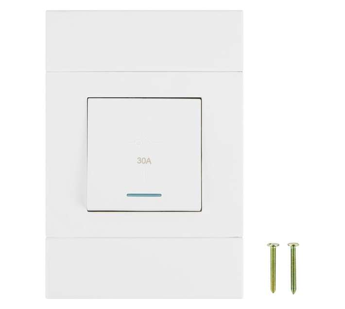 Veti 2VW1130D Double Pole 2x4 30A Isolator - White